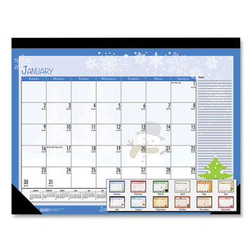 House of Doolittle™ Recycle Desk Pad Calendar, Earthscapes Seasonal Artwork, 18.5 X 13, Black Binding-corners,12-month (jan To Dec): 2022 freeshipping - TVN Wholesale